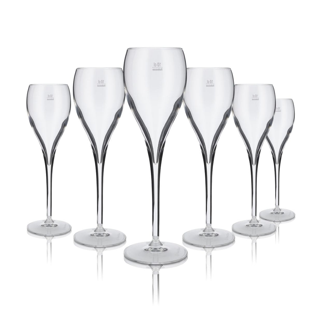 6 bicchieri Veuve Clicquot 0,18 l bicchieri da champagne calice set spumante Secco Gastro