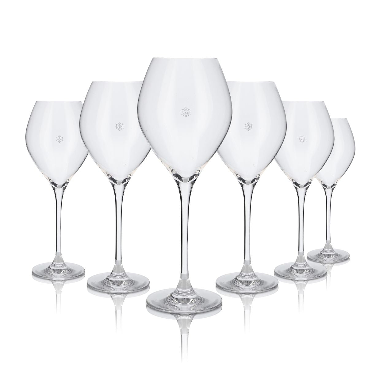 6 bicchieri Veuve Clicquot 0,29 l per champagne o spumante, set di bicchieri panciuti, eleganti
