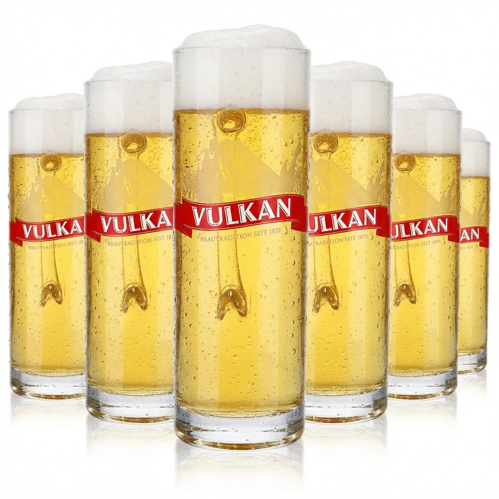 6 bicchieri da birra Vulkanbräu da 0,3 l, boccale, boccale da birra Dallas