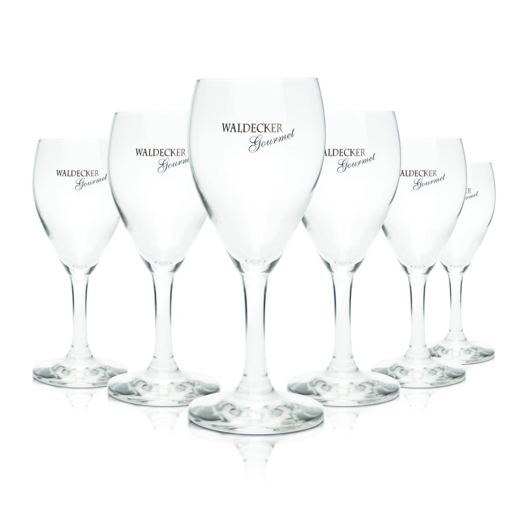 6 bicchieri da acqua Waldecker 0,17 l Gourmet Acqua minerale frizzante Bicchieri a calice