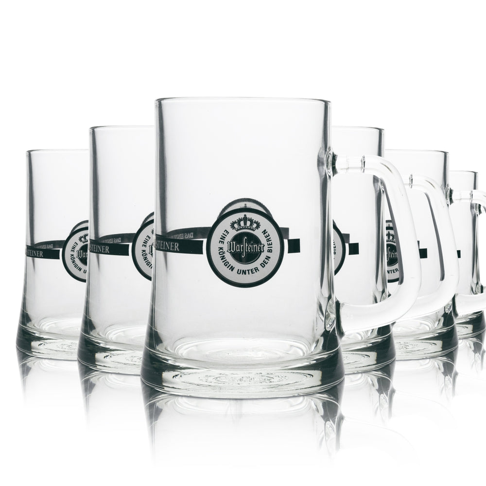 6 bicchieri da birra Warsteiner da 0,5 l, bicchieri dell'amicizia