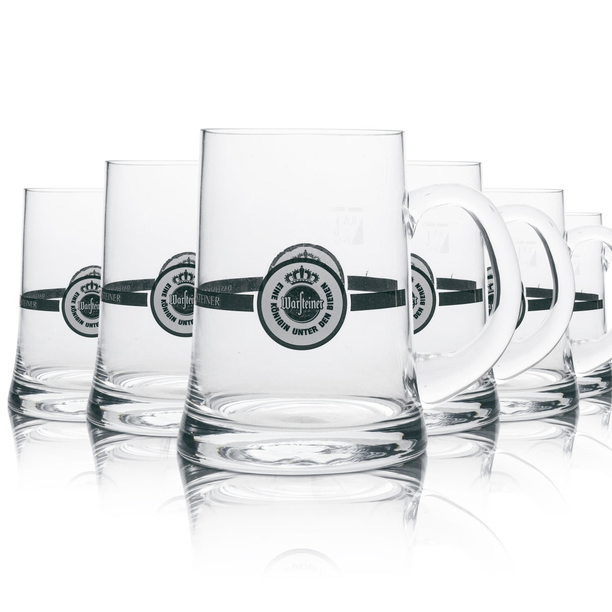 6 bicchieri da birra Warsteiner con manico 0,5 l