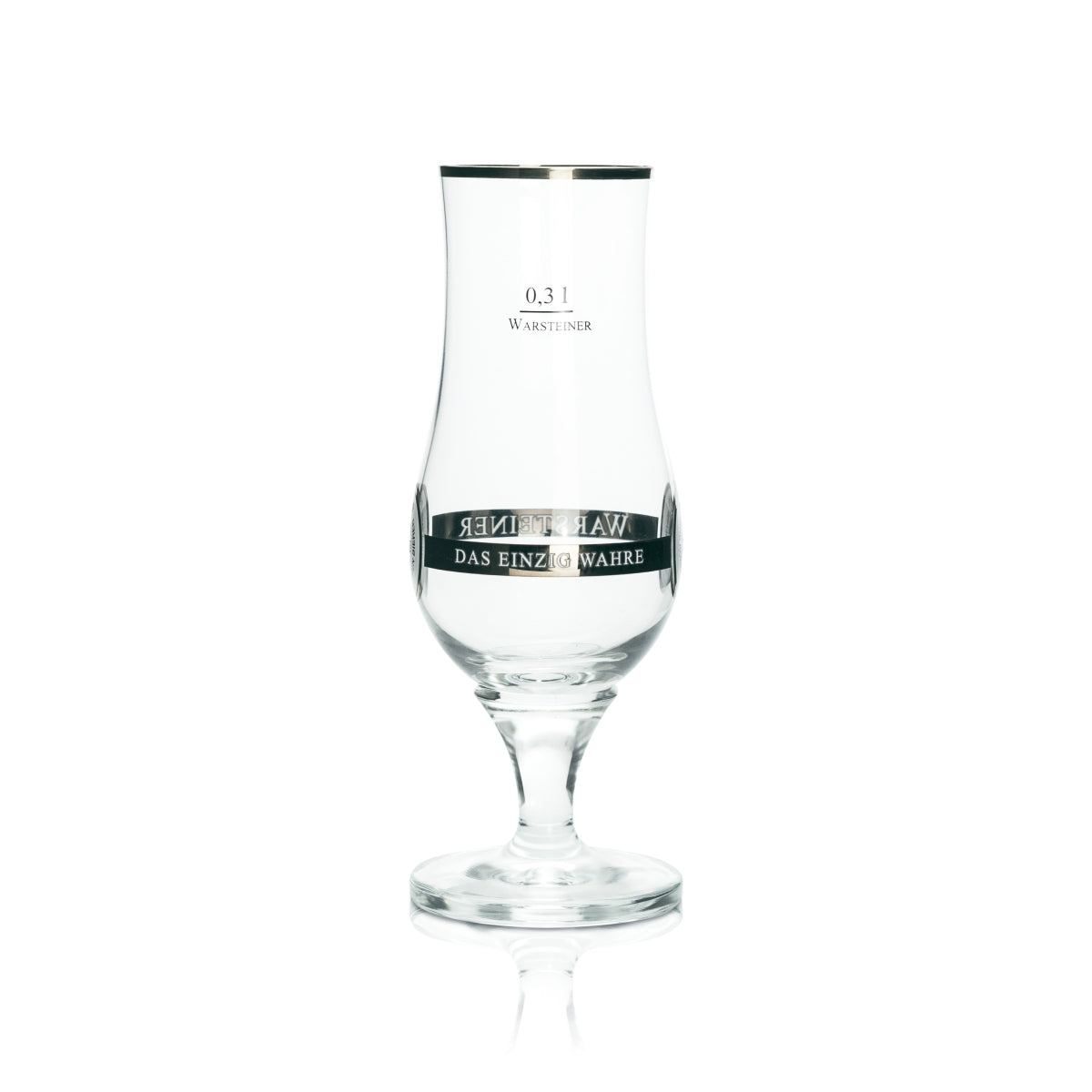 6 bicchieri Warsteiner da 0,3 l esclusivi a forma di tulipano con bordo dorato, calibrati, per bar e ristoranti – Vista 3