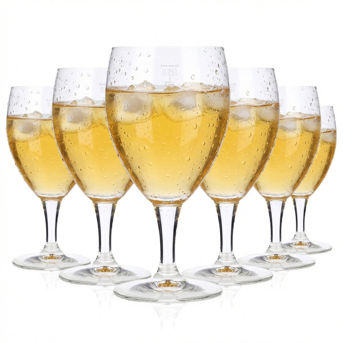 6 bicchieri da acqua Bicchieri da acqua Bicchieri da bibita 0,25 l Calice Castel