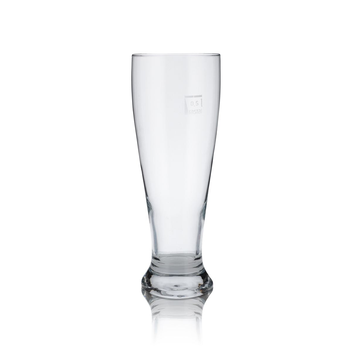 6 bicchieri da birra bianca Hefeweizen da 0,5 l senza marchio, calibrati, vetro da birra per uso gastronomico – Vista 3