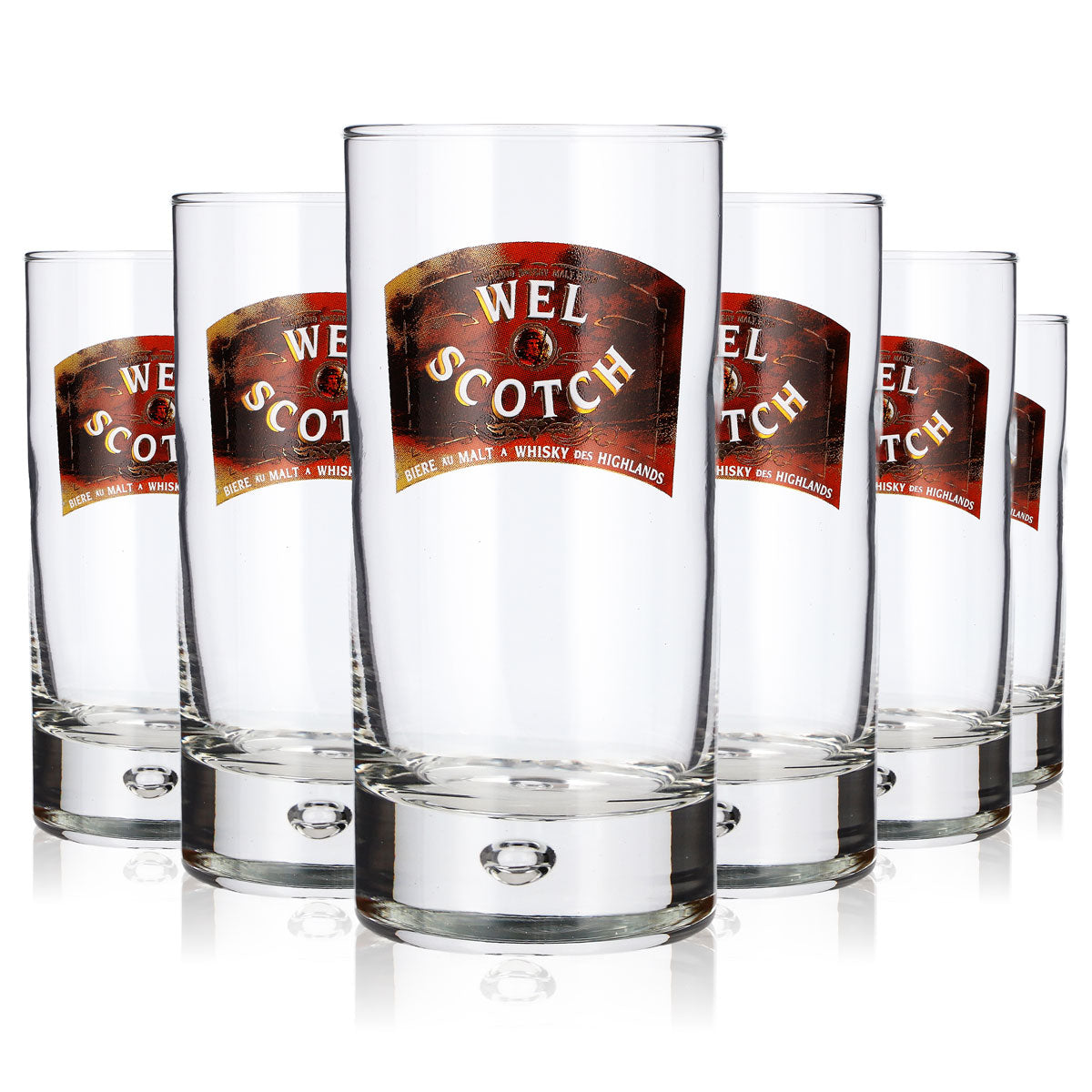 6 bicchieri da birra Wel Scotch da 0,25 l, bicchieri Durobor Disco, bicchieri da birra, boccali da birra