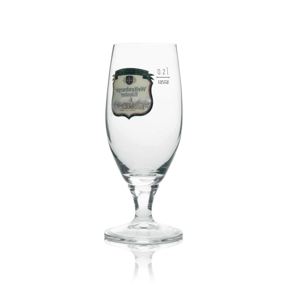 6 bicchieri da birra Weltenburger Kloster 0,2 l con logo rosso Rastal – Vista 3