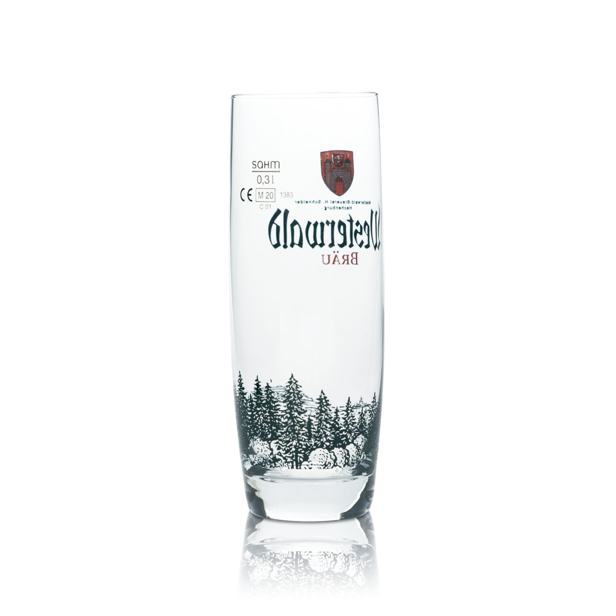 6 bicchieri da birra Westerwald Bräu da 0,3 l, bicchieri a forma di boccale, bicchieri da birra, birrificio, gastronomia, bar – Vista 3