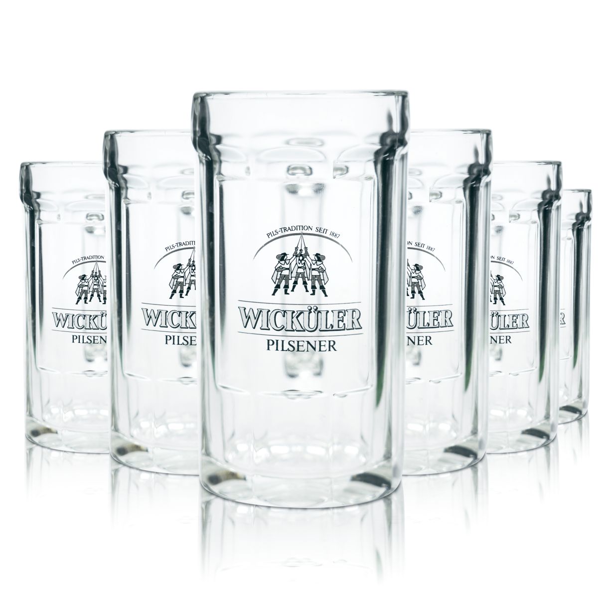 6 bicchieri da birra Wicküler 0,4 l boccale da birra Pilsener Set di bicchieri Seidel per la ristorazione