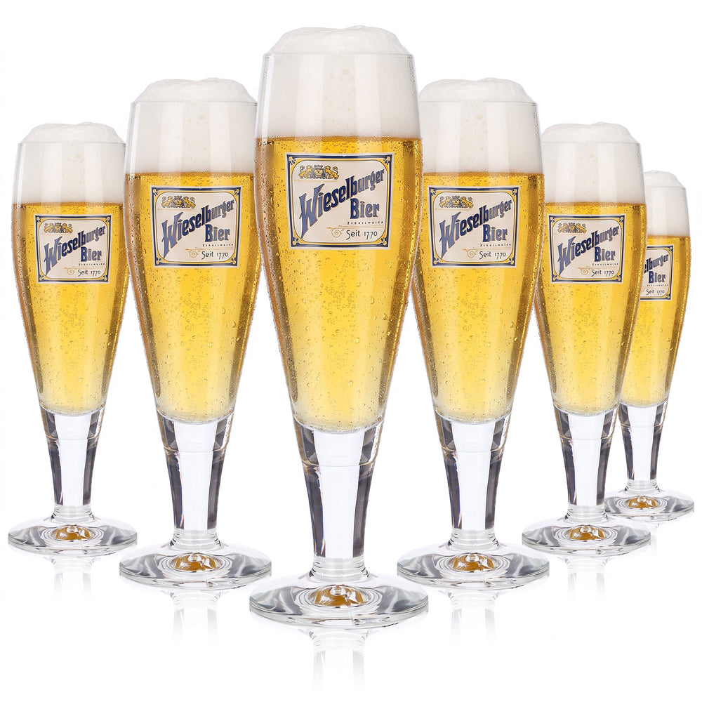 6 bicchieri da birra Wieselburger, bicchieri da birra a calice da 0,2 l Sahm Monza (set da 6)