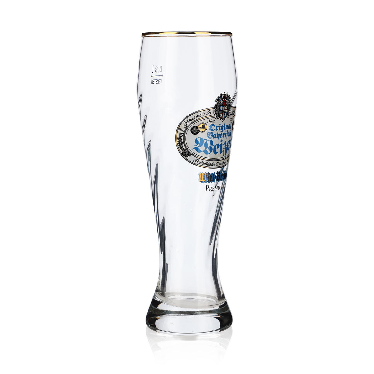 6 bicchieri Willbräu da 0,3 l Bicchieri da birra Bicchieri da birra Bicchiere da birra bianca con bordo dorato Rastal – Vista 3