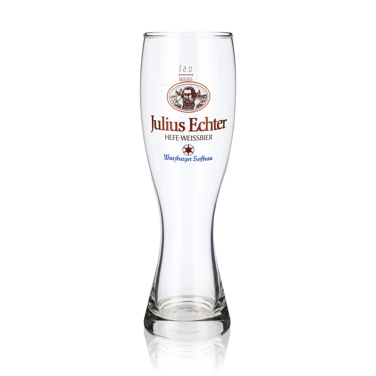 6 bicchieri da birra Würzburger Hofbräu Bicchieri da birra in vetro 0,5 l Bicchiere da birra bianca Julius Echter – Vista 2