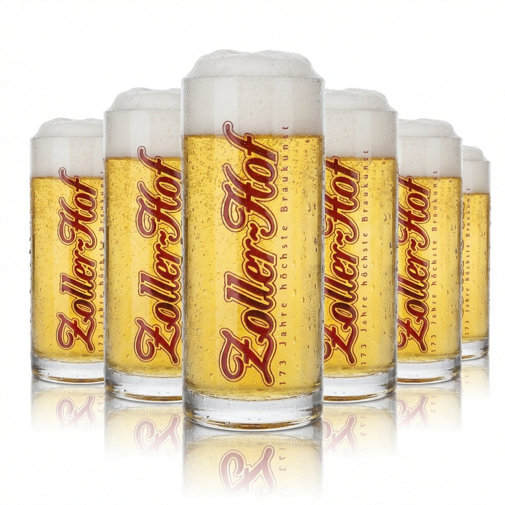 6x Zoller Hof Bicchiere da birra 0,3 l Humpen Deutschherren Seidel Set di bicchieri Birrificio