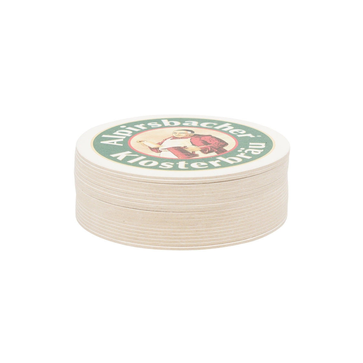 75 sottobicchieri in vetro da 10 cm con logo Alpirsbacher Bier – Vista 2