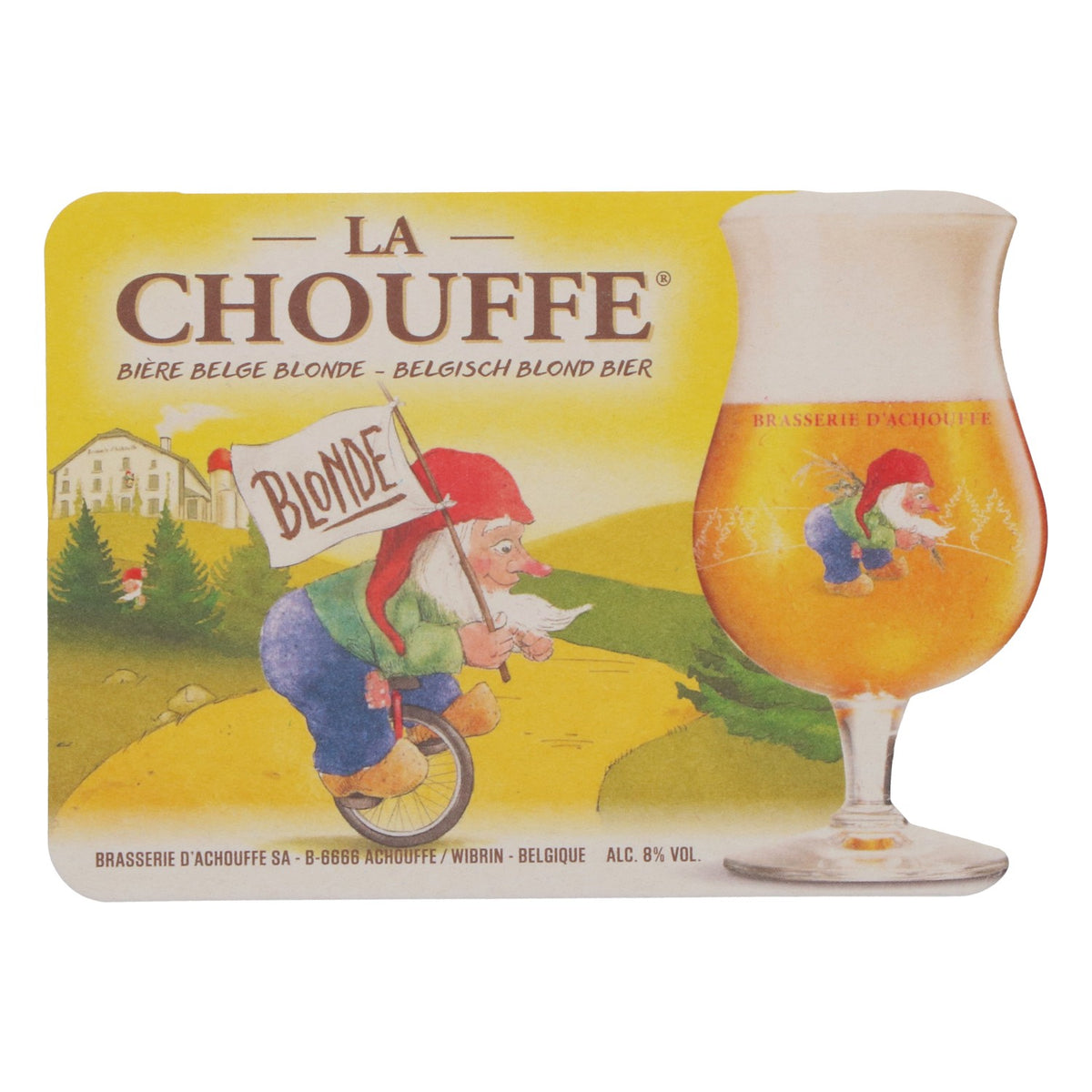 75x Brasserie D'Achouffe Sottobicchieri Sottobicchieri in vetro "Blonde" – Vista 3
