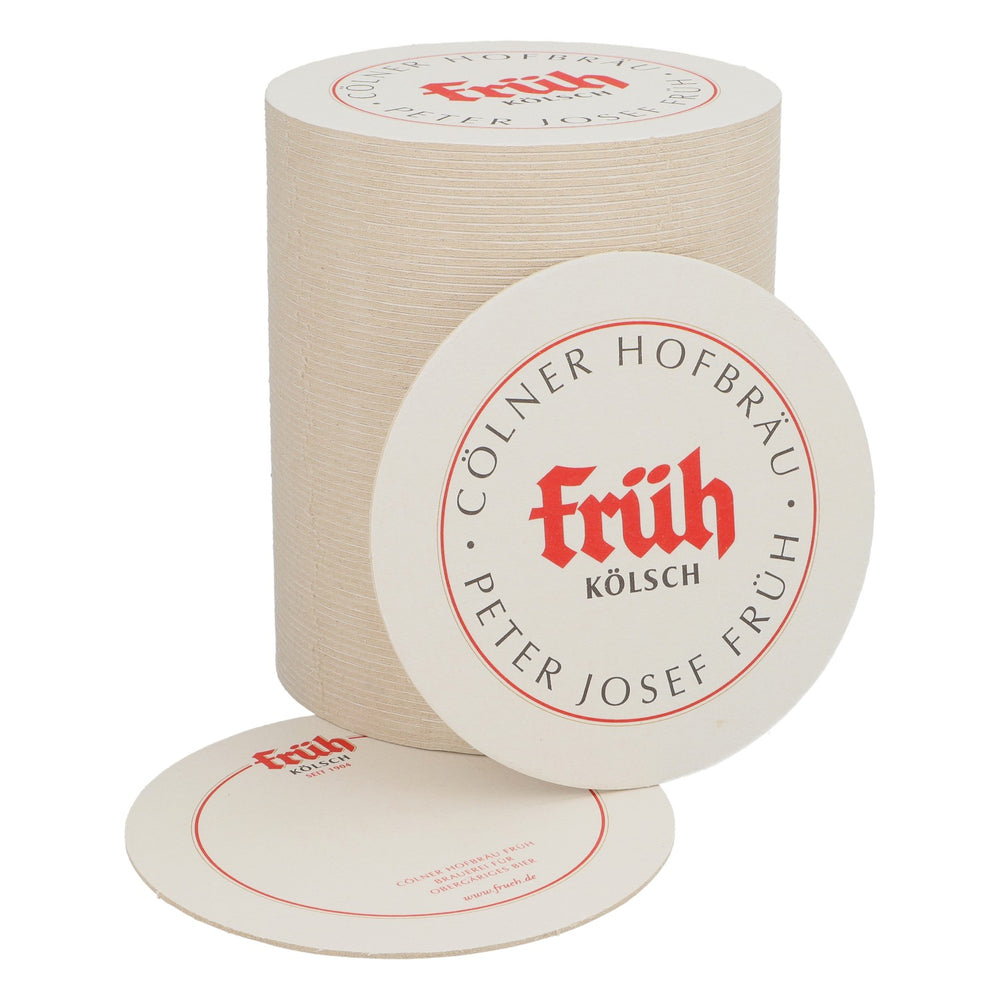 75 sottobicchieri Früh Kölsch Diametro 10,6 cm Solo scritta