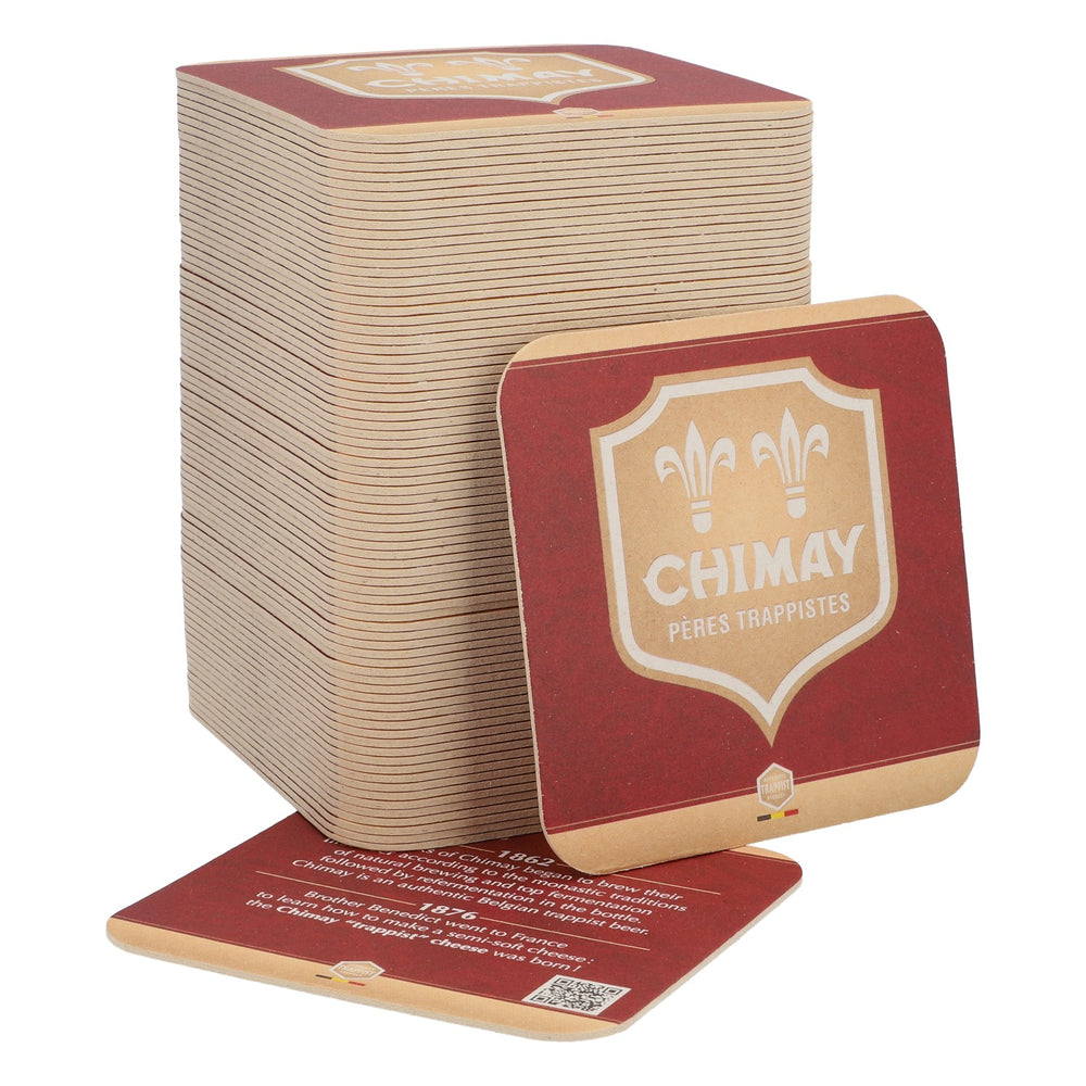 80x sottobicchieri Chimay Birra Sottobicchieri Sottobicchieri in vetro Coperchio 9x9 cm