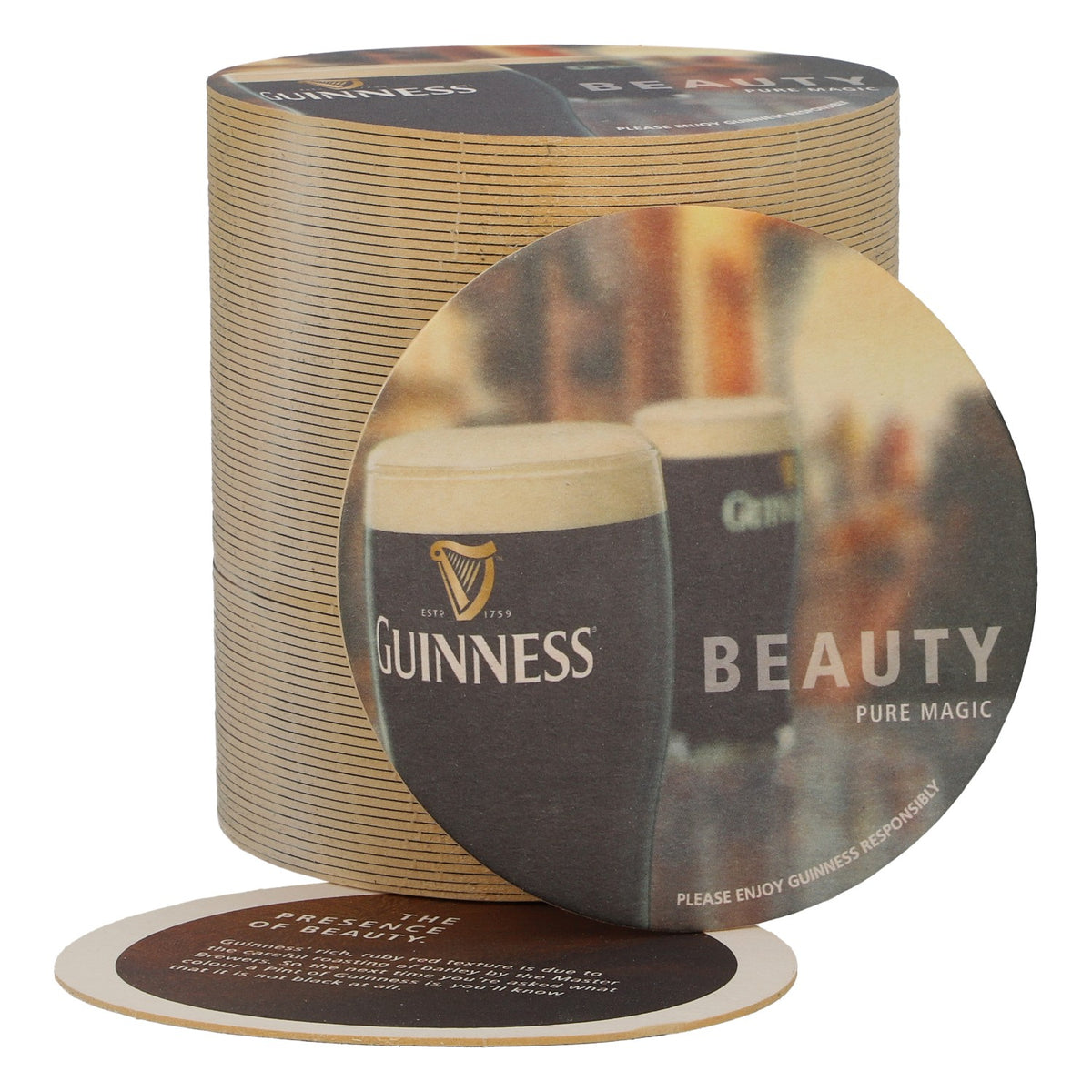 80 sottobicchieri Guinness Ø 10,5 cm "Beauty"