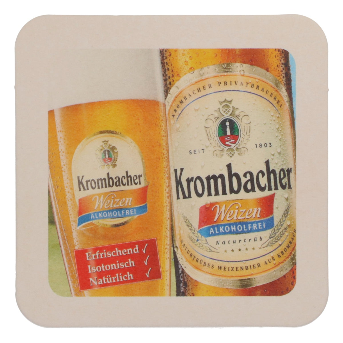 80x sottobicchieri Krombacher Sottobicchieri Sottobicchieri in vetro Accessori da bar Weizen Analcolico – Vista 3