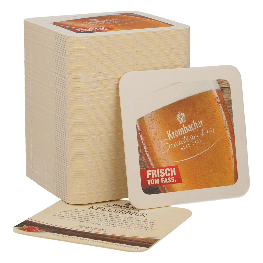 80x sottobicchieri da birra Krombacher Sottobicchieri Sottobicchieri in vetro Accessori da bar Kellerbier Bts1803