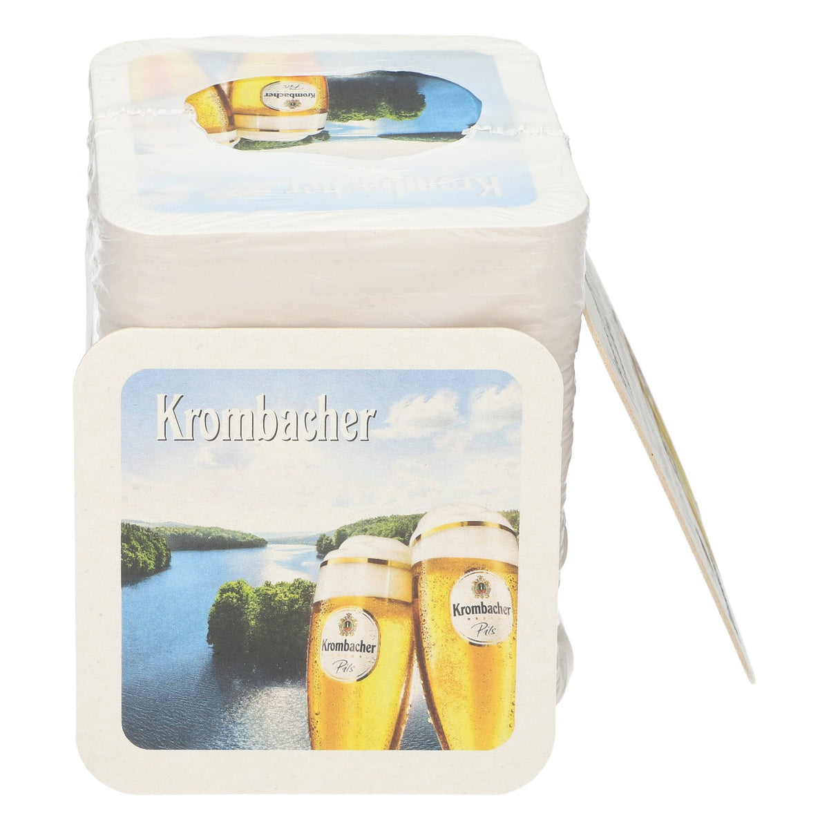 80 sottobicchieri Krombacher 9x9 cm con protezione antigoccia per bicchieri e bottiglie – Vista 2