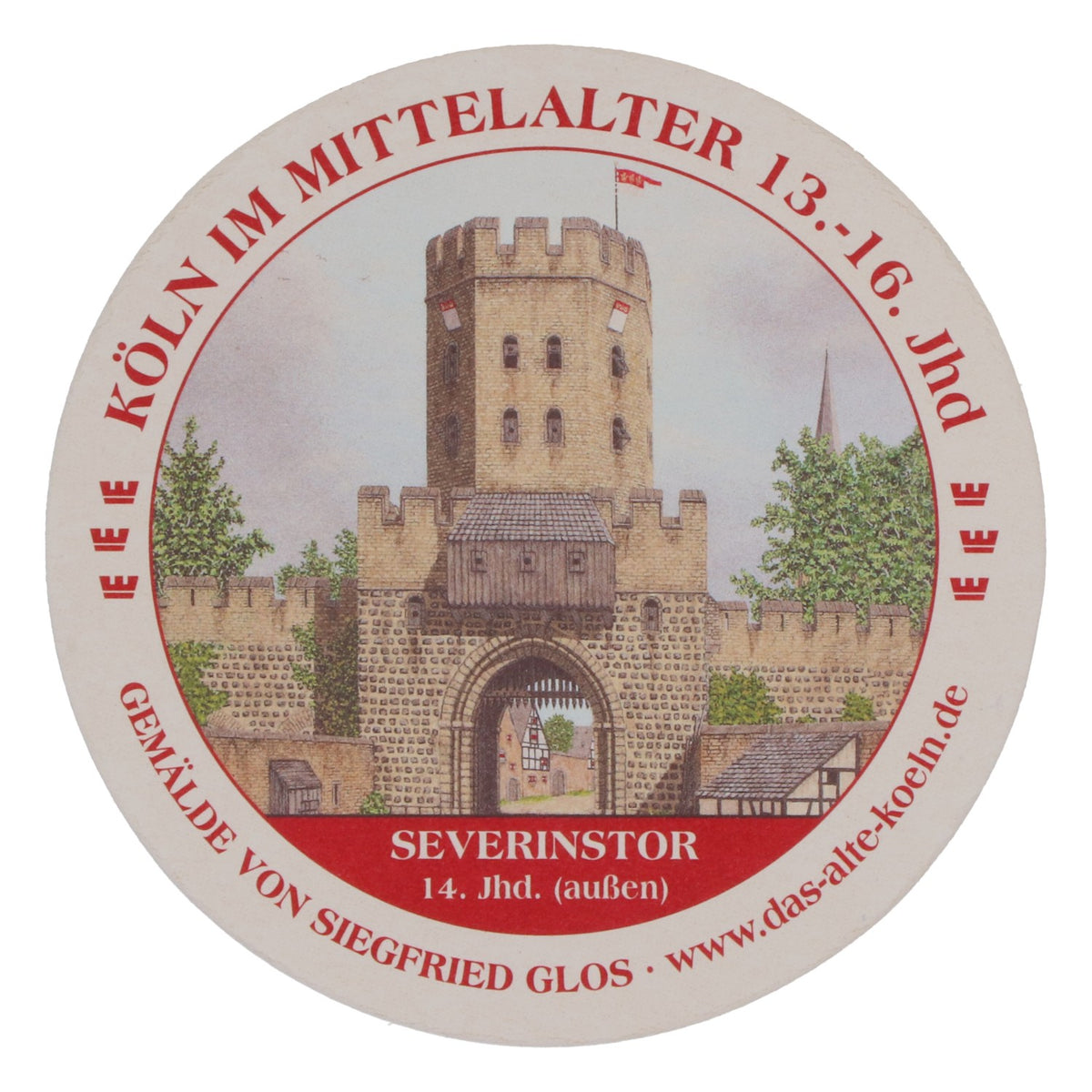80x sottobicchieri Reissdorf "Colonia nel Medioevo" Severinstor – Vista 4