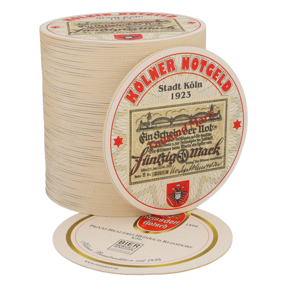 80x Sottobicchieri Reissdorf "Kölner Notgeld" 50 Mark