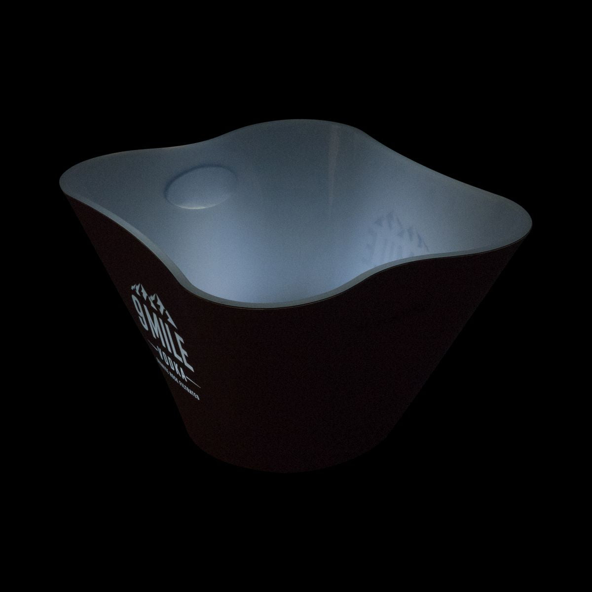 9 Mile Kühler Single Square LED Raffredda bottiglie Raffredda bevande Contenitore per cubetti di ghiaccio – Vista 4