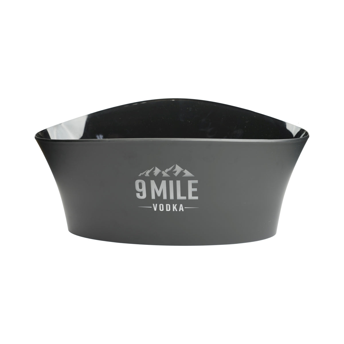9 Mile Vodka LED Raffredda bottiglie a batteria Contenitore per cubetti di ghiaccio nero Jeroboam