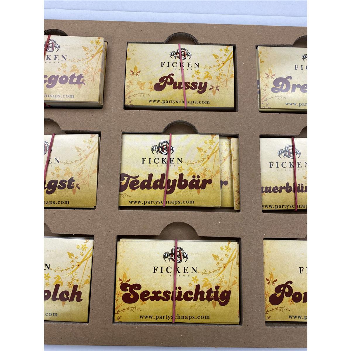 9x Ficken Liquore Adesivi Donne Set da 30 Frasi – Vista 5
