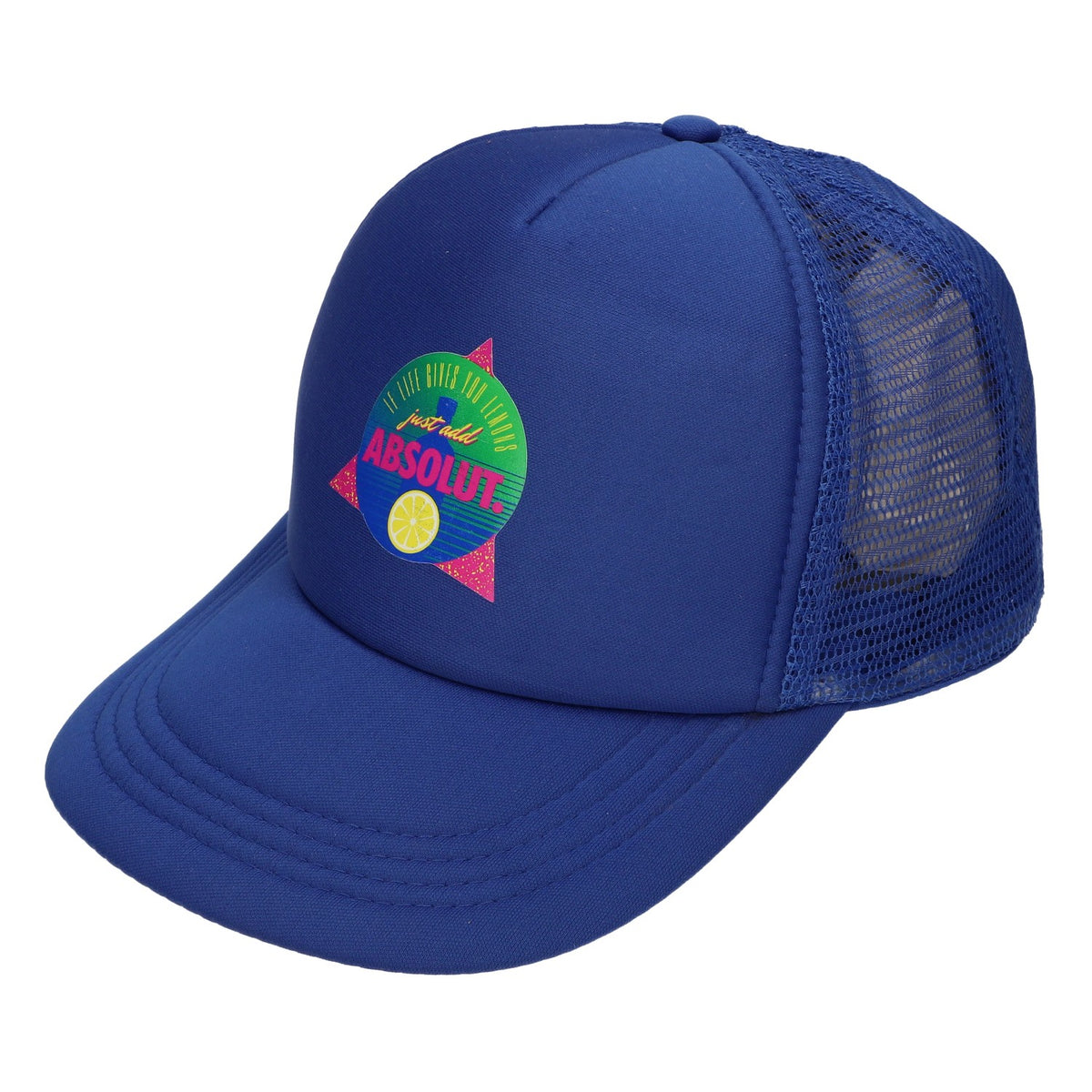 Cappellino con visiera blu Snapback Basecap Regolabile Unisex Trucker