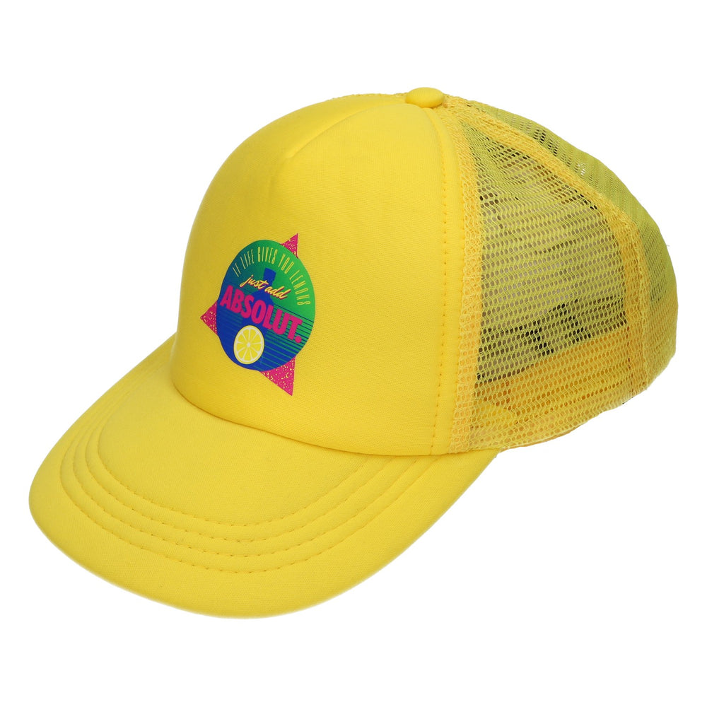 Cappellino con visiera giallo Snapback Basecap Regolabile Unisex Trucker