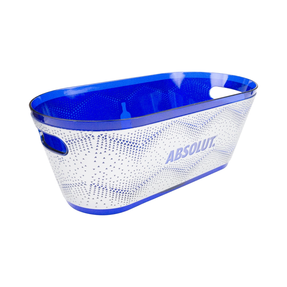 Absolut Vodka LED Raffredda bottiglie a batteria Blu/Argento 50x25x19cm incl. accessori
