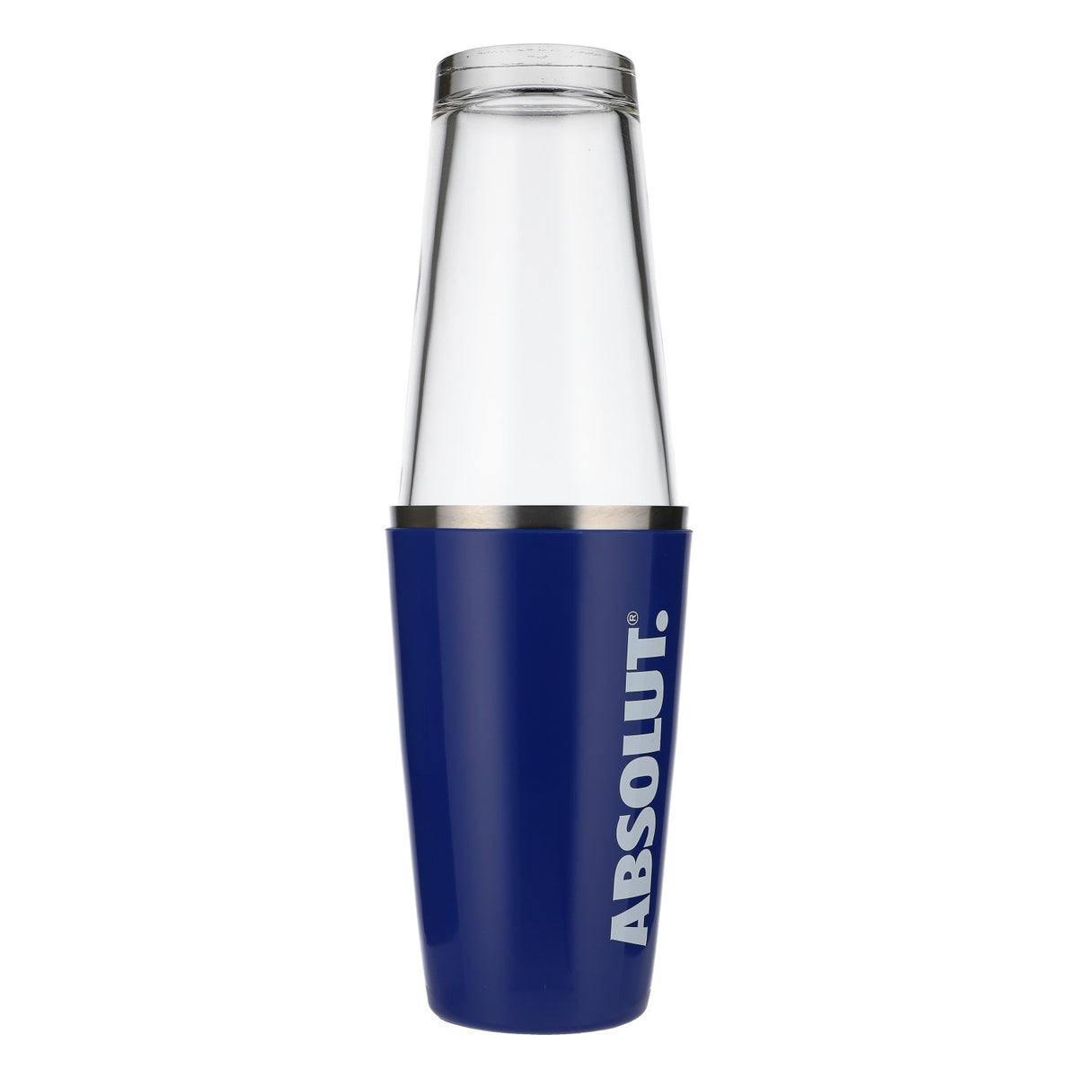 Absolut Vodka Shaker in acciaio inossidabile Boston Shaker in acciaio inossidabile Accessori da bar blu 2 pezzi – Vista 2