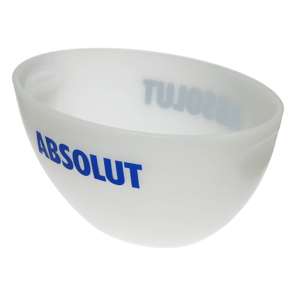 Absolut Vodka XXL Ice Bucket - Raffreddatore per bottiglie bianco con logo in rilievo blu da bar – Vista 4