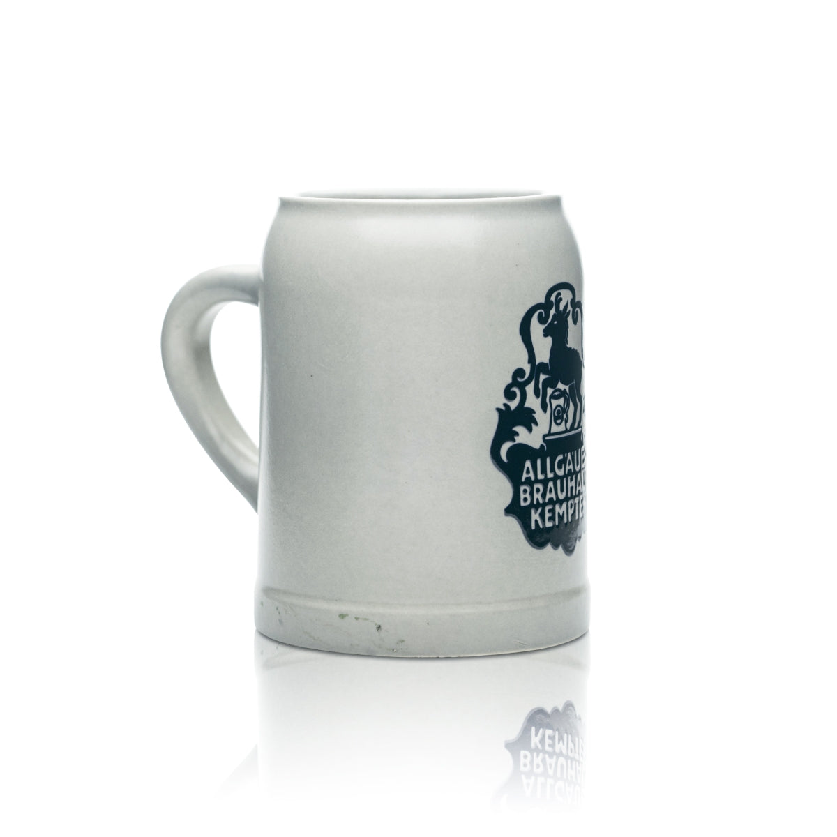 Birrificio Allgäuer Brauhaus Kempten Bicchiere da birra 0,5 l Boccale in terracotta con manico Bicchieri Seidel in gres – Vista 3
