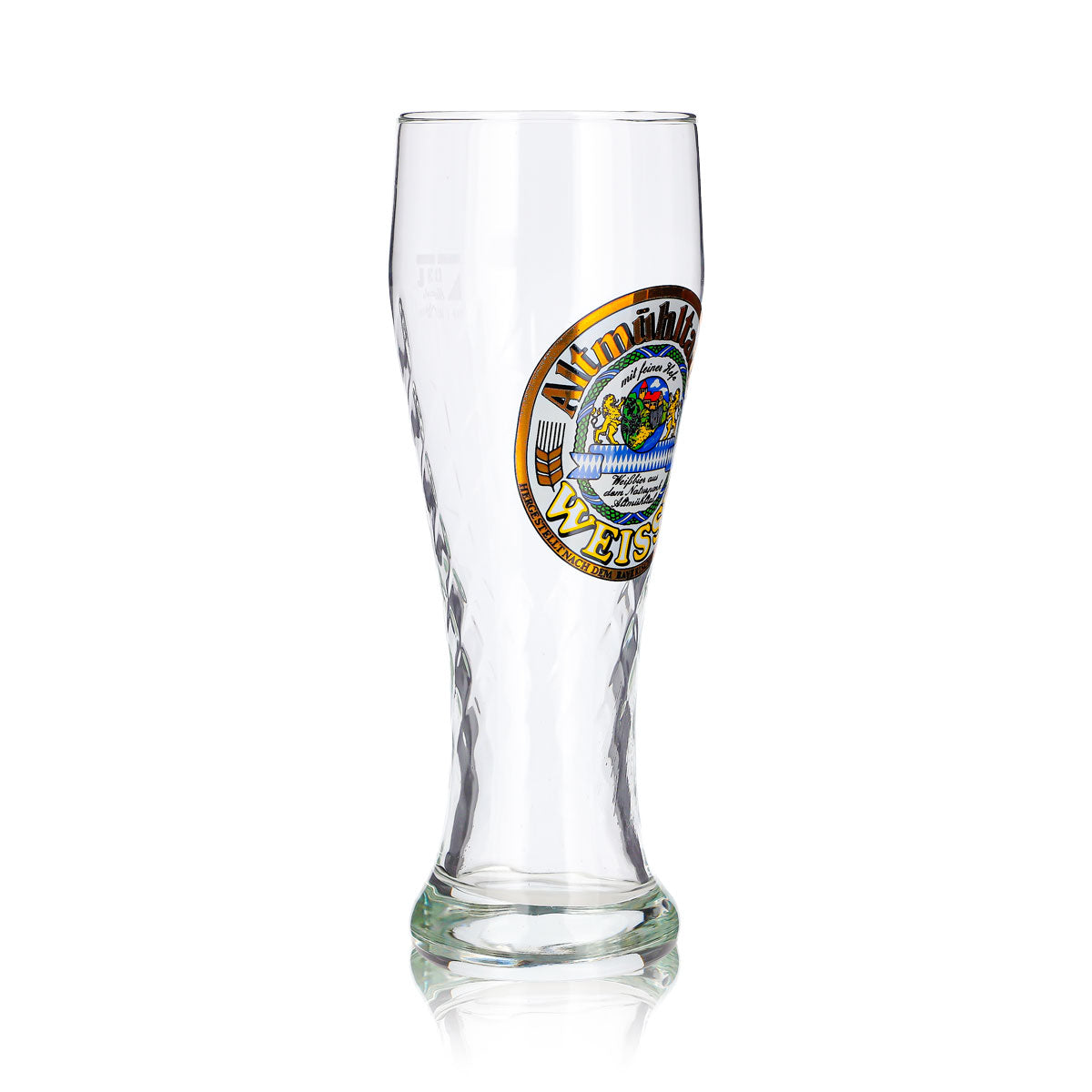 Bicchiere da birra Altmühltaler da 0,3 l, a forma di coppa, Weisse Ruhr, cristallo con rilievo – Vista 3