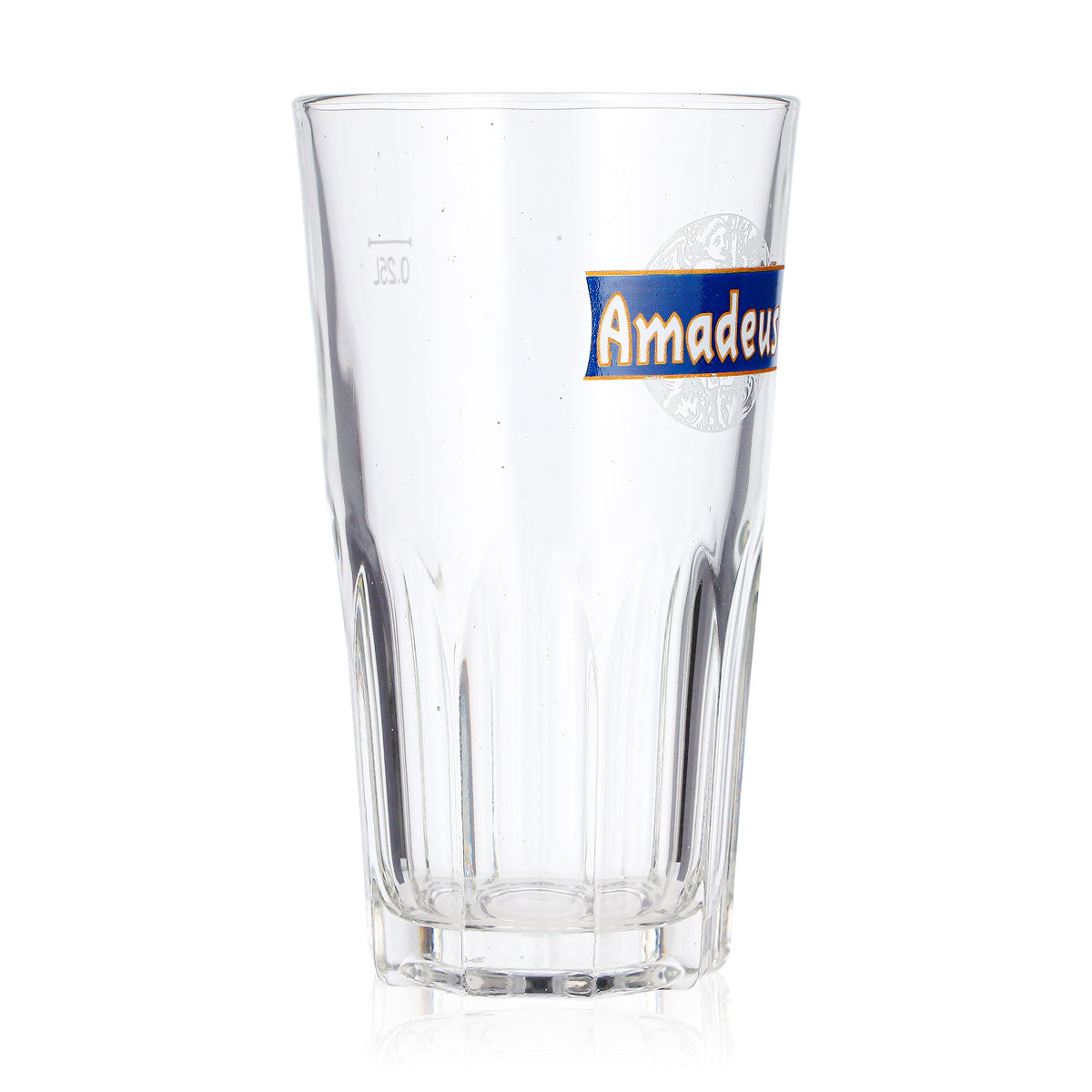 Bicchiere da birra Amadeus da 0,25 l, bicchiere tumbler, logo blu, bicchiere da whisky Old Fashioned – Vista 2