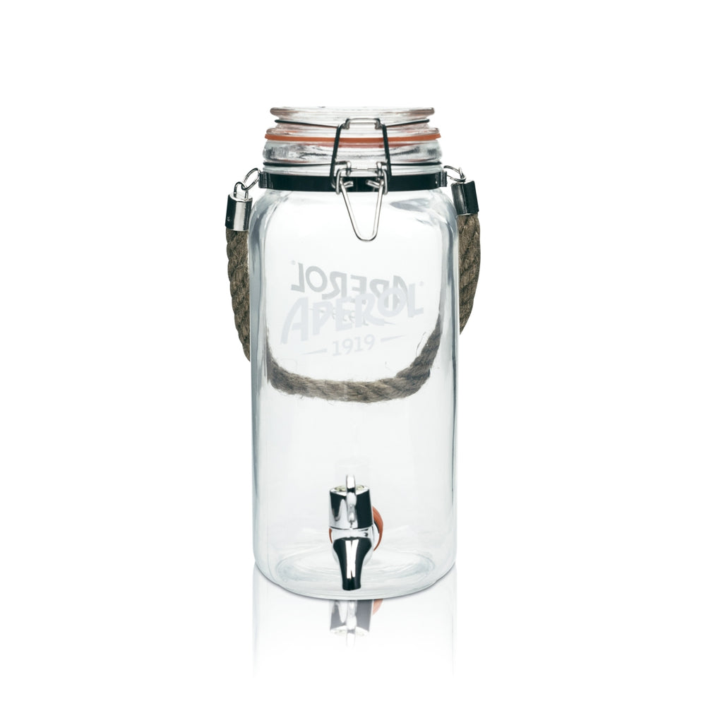 Aperol Spritz versatore 1,5 l bicchiere con rubinetto impianto distributore da tavolo jar distributore di bevande