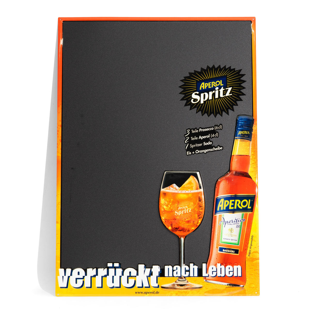 Aperol Spritz Targa in lamiera Targa da parete 69x49cm Targa pubblicitaria Decorazione per bar Merch