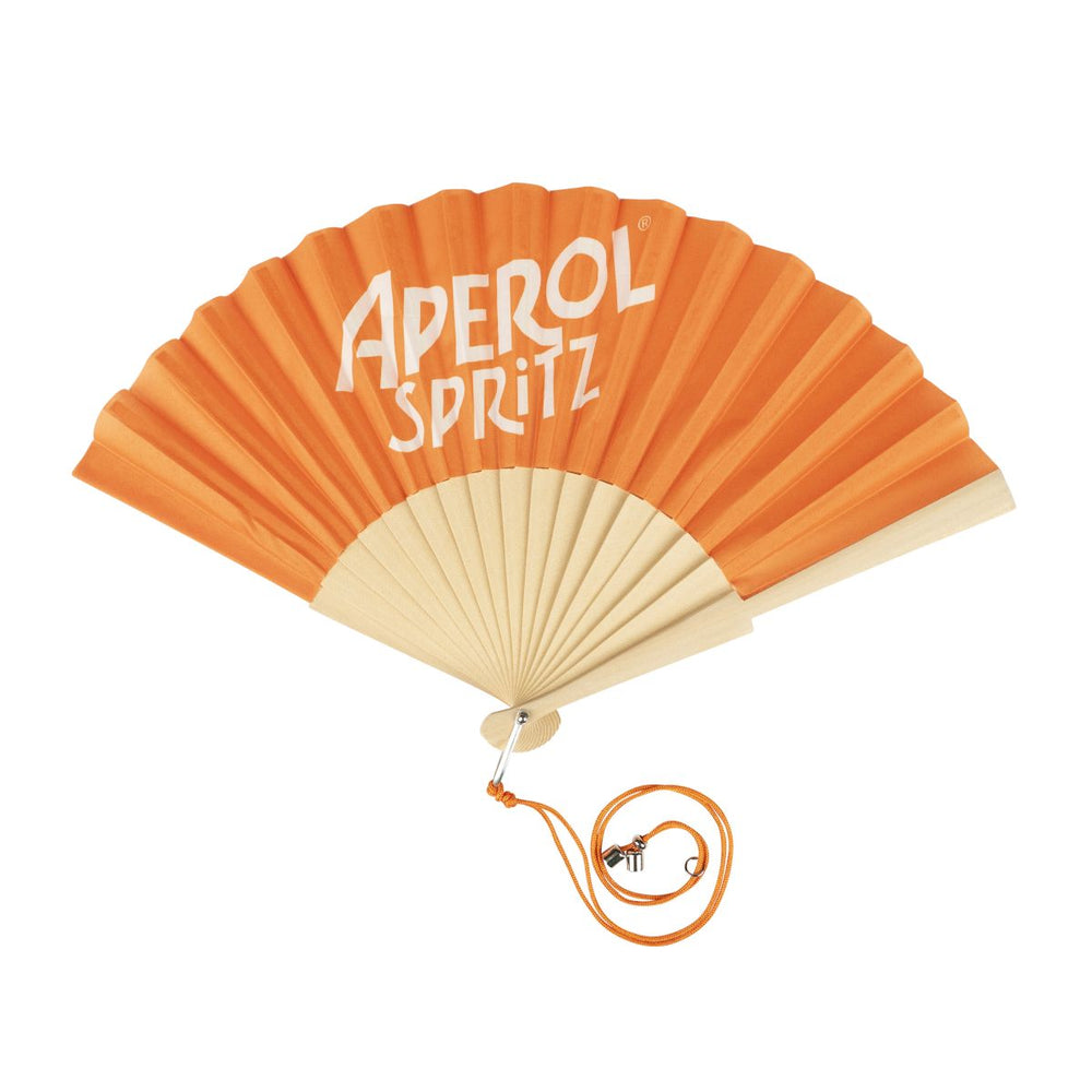 Aperol Spritz Ventaglio Ventaglio pieghevole Ventaglio pieghevole Raffreddamento Estate Sole