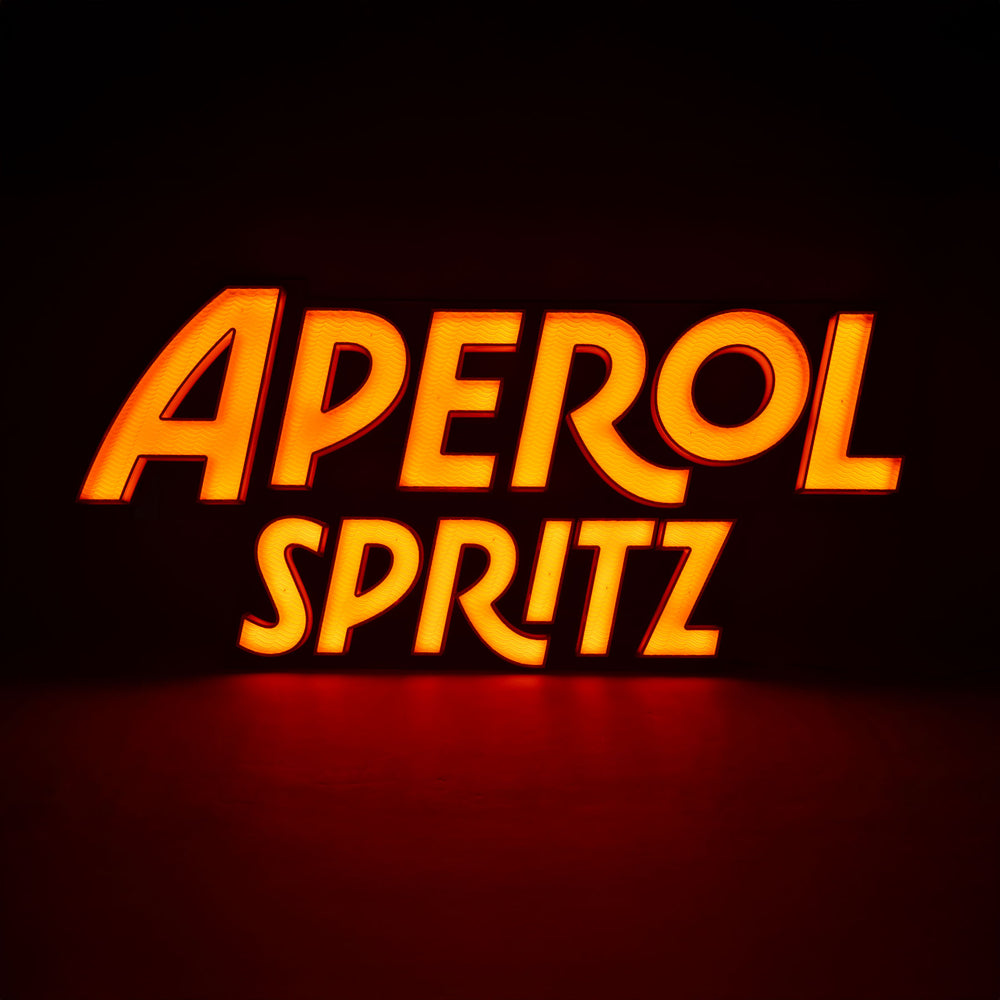 Insegna luminosa LED Aperol Spritz Insegna luminosa Arancione Parete Aperitivo Segnale
