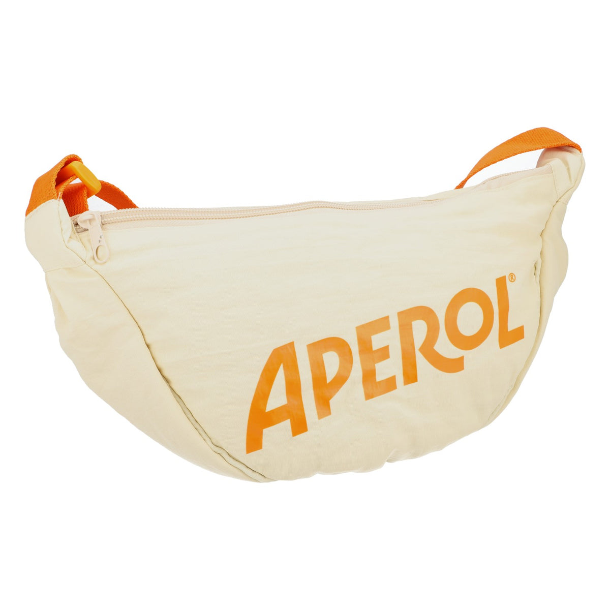 Aperol Spritz Liquore Marsupio a tracolla Beige Nastro arancione Fanny Bag – Vista 2