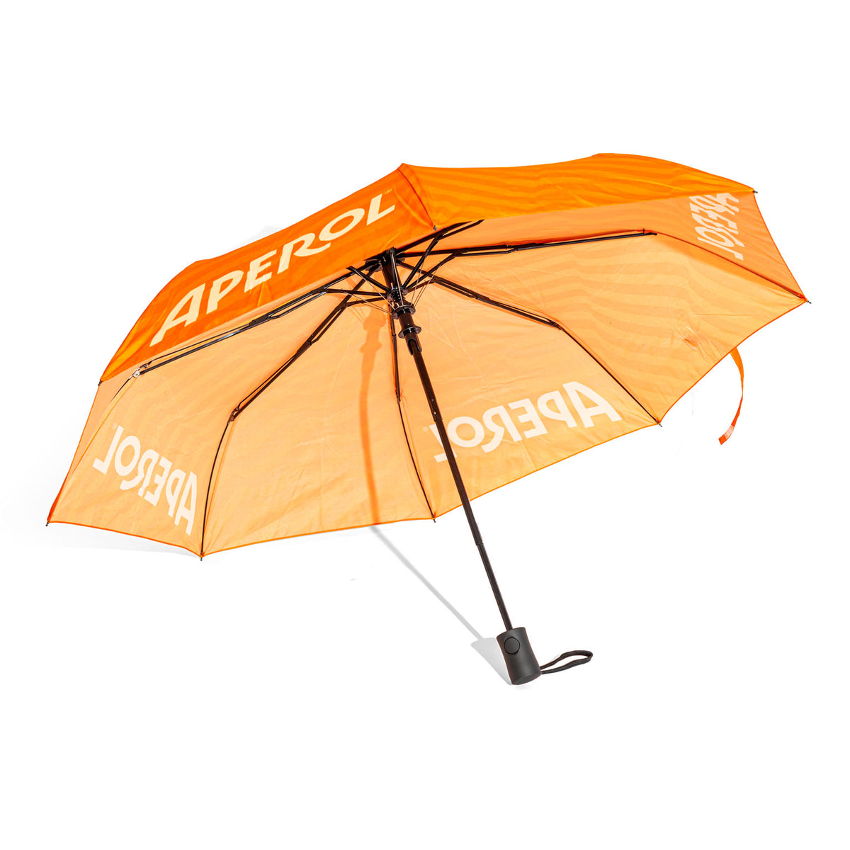 Aperol Spritz Liquore Ombrello Ombrello con bastone Resistente al vento Arancione – Vista 4