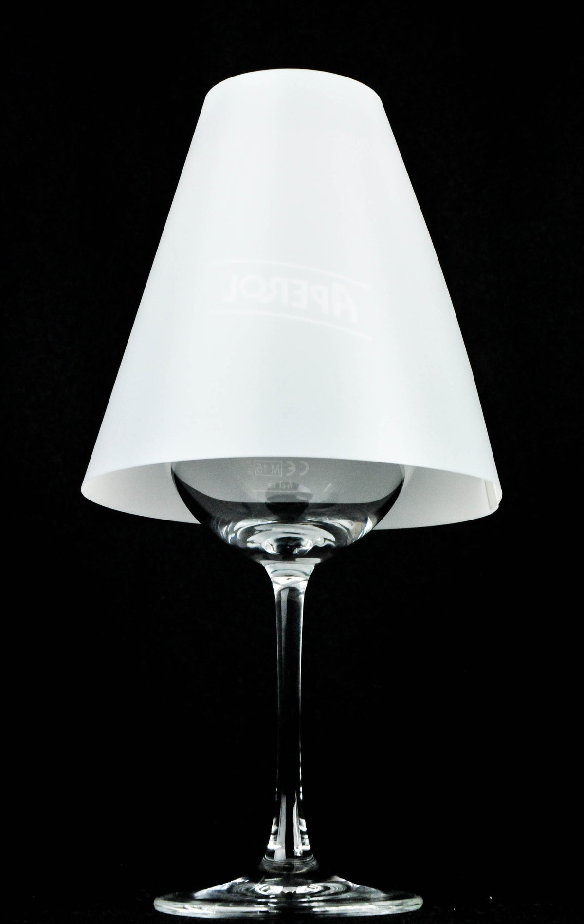 Portacandela Aperol Spritz in plastica con coperchio rotondo – Vista 2