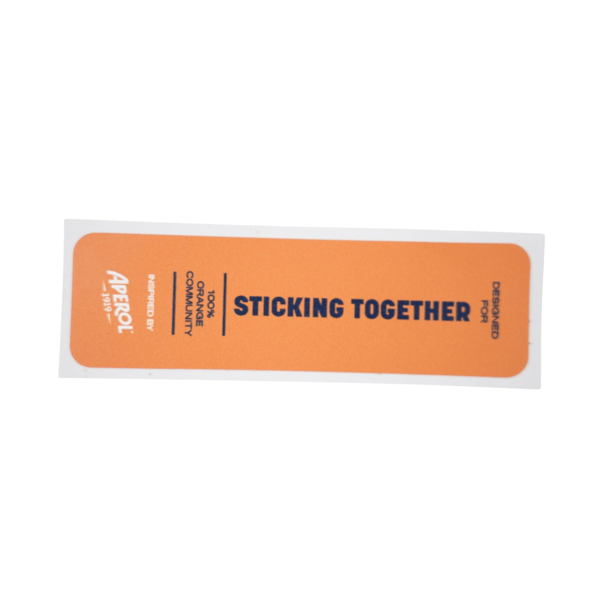 Adesivo Aperol Spritz 9,8x2,7 cm Sticking Together Pubblicità Promozione