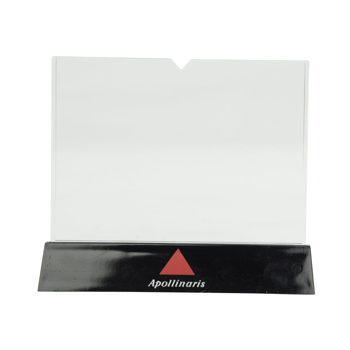 Apollinaris Acqua Espositore Portacarte Nero Logo Espositore da tavolo Menu – Vista 2