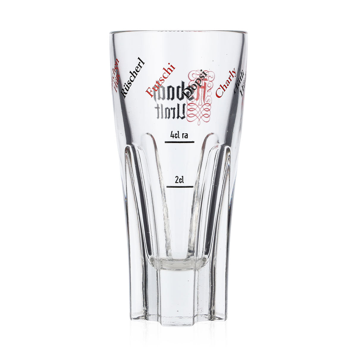Bicchiere da brandy Asbach Uralt 2 cl/4 cl Bicchiere Futschi con scritte – Vista 3