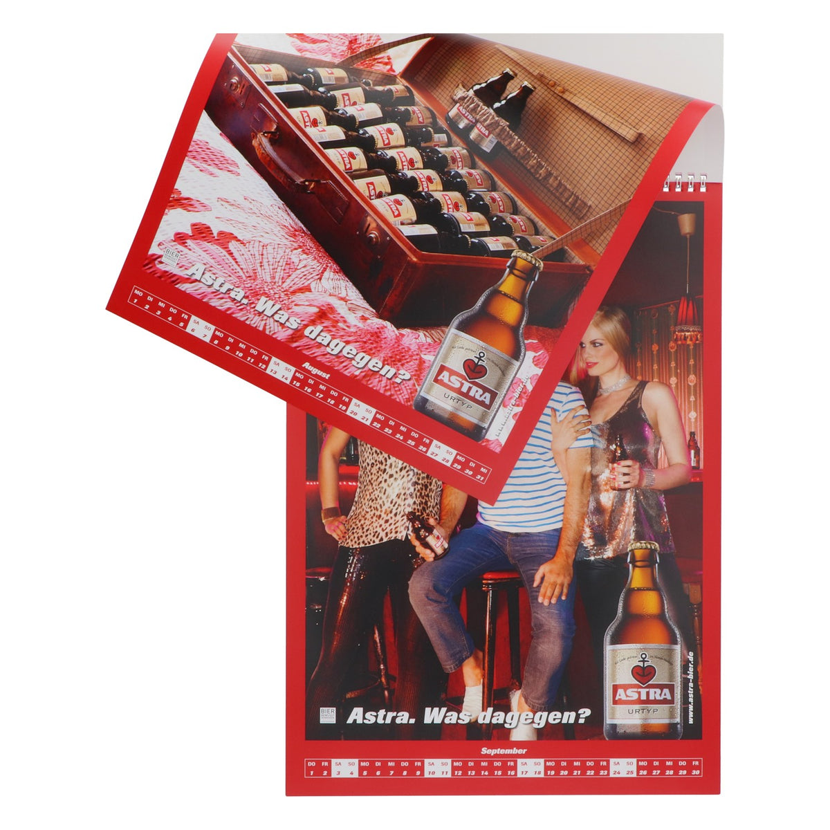 Calendario da parete Astra Bier 2016 Calendario illustrato "Finalmente addominali scolpiti per tutti" – Vista 2