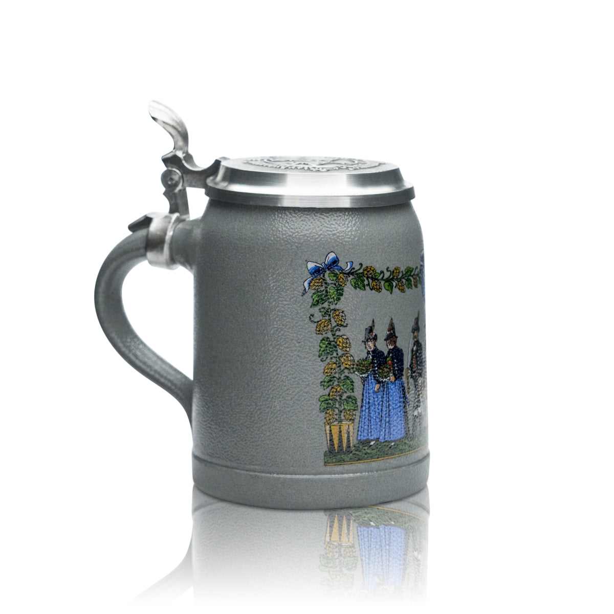 Boccale da collezione Augustiner 0,5 l con tappo in peltro Baviera Rar – Vista 2